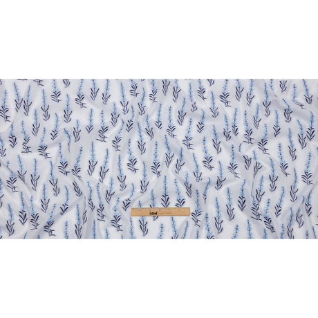 Italian Classic Blue and White Floral Cotton Jacquard