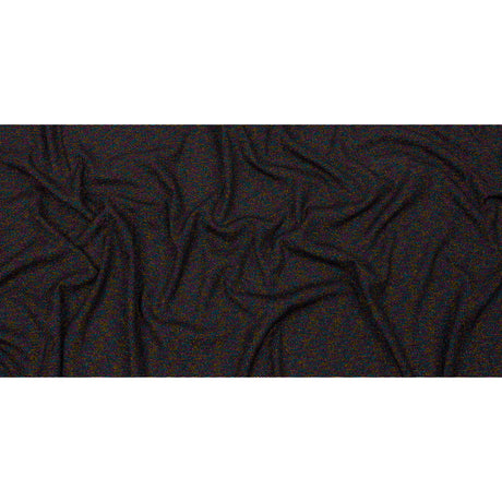 Black and Metallic Rainbow Stretch Rib Knit