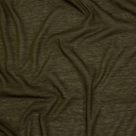 Famous Designer Seaweed Green Featherweight Cotton Jersey
