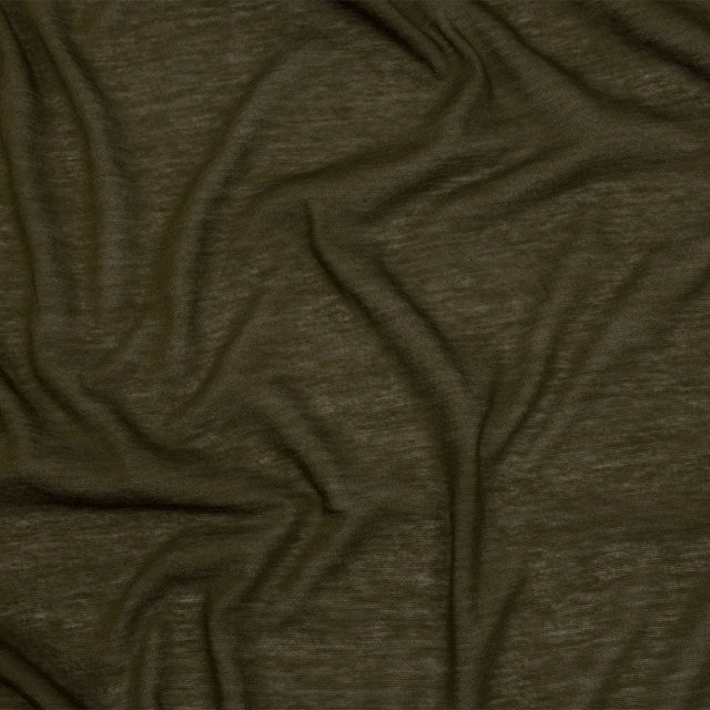 Famous Designer Seaweed Green Featherweight Cotton Jersey