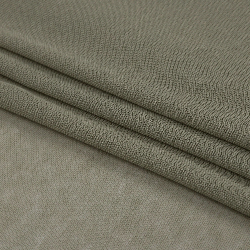 Famous Designer Light Sage Lightweight Cotton Interlock Knit