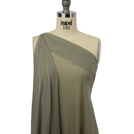 Famous Designer Light Sage Lightweight Cotton Interlock Knit