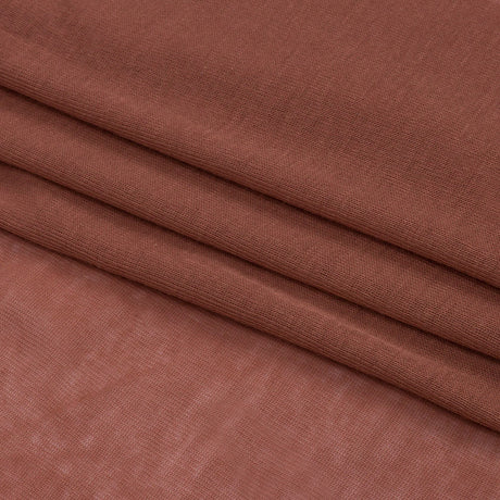 Famous Designer Light Rust Lightweight Cotton Interlock Knit