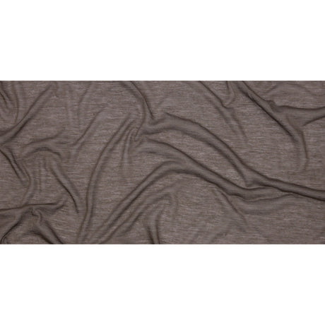 Famous Designer Taupe Featherweight Viscose and Cotton Jersey