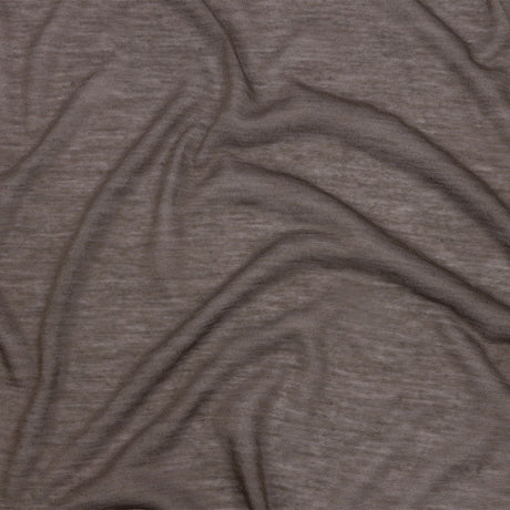Famous Designer Taupe Featherweight Viscose and Cotton Jersey