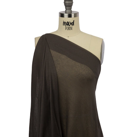 Famous Designer Khaki Lightweight Cotton Interlock Knit