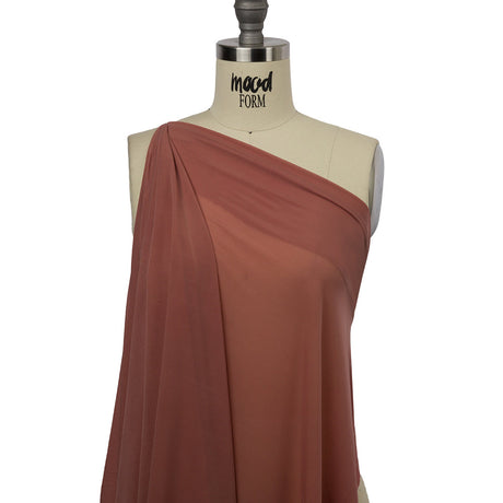 Famous Designer Light Rust Stretch Cupro Jersey