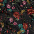 Polyester Twill Print - Purple, Red and Black Floral - Mood Exclusive Antheia's Grace