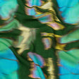 Gauzy Wrinkled Rayon Woven Print - Blue and Green Abstract - Mood Exclusive Butterfly Blur