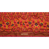 Gauzy Wrinkled Rayon Woven Print - Orange and Red Abstract Ikat - Mood Exclusive Mangrove Groove