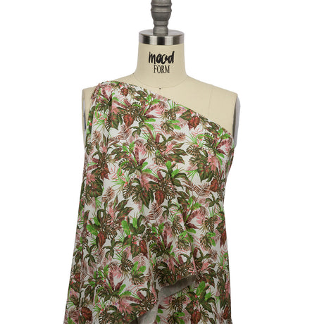 Mood Exclusive White Poison Gardens Viscose Shirting