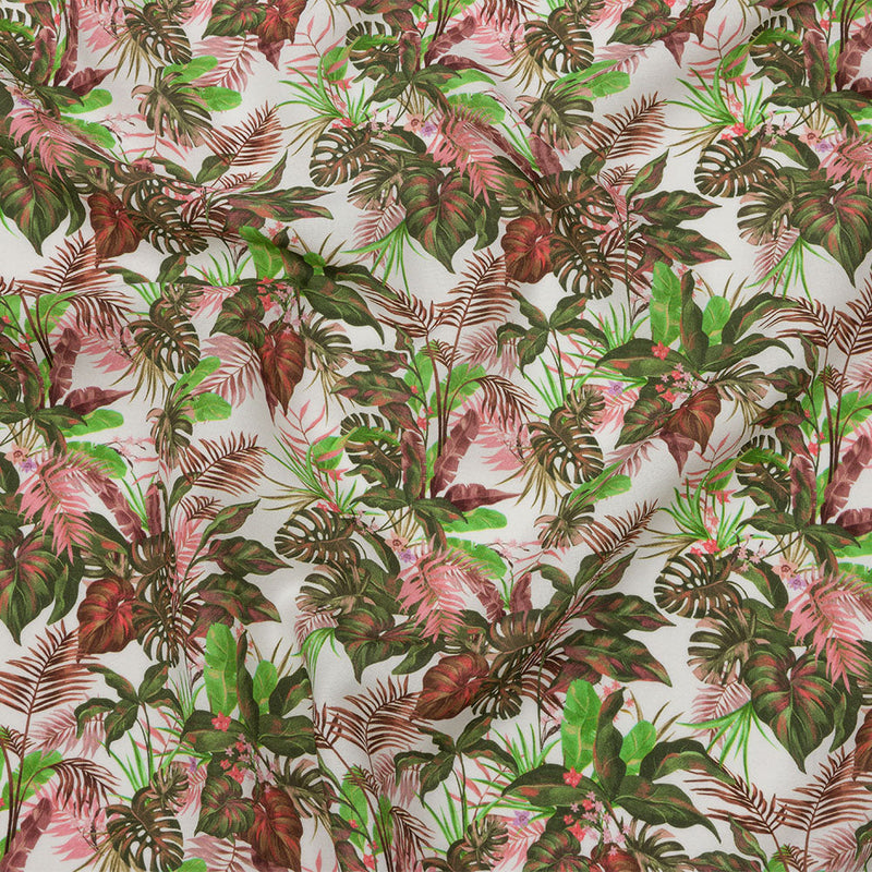 Mood Exclusive White Poison Gardens Viscose Shirting