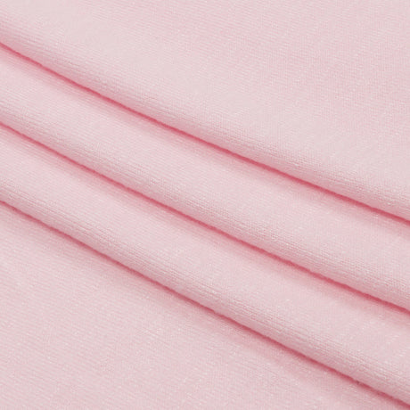 Light Pink Brushed Stretch Rayon and Polyester Sweater Knit