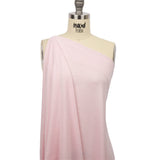 Light Pink Brushed Stretch Rayon and Polyester Sweater Knit
