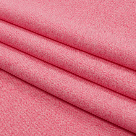 Heathered Hot Pink Cationic Polyester Stretch Twill