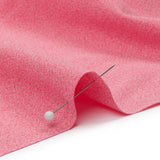 Heathered Hot Pink Cationic Polyester Stretch Twill