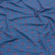 Blue and Pink LIttle Medallions Stretch Polyester ITY Knit