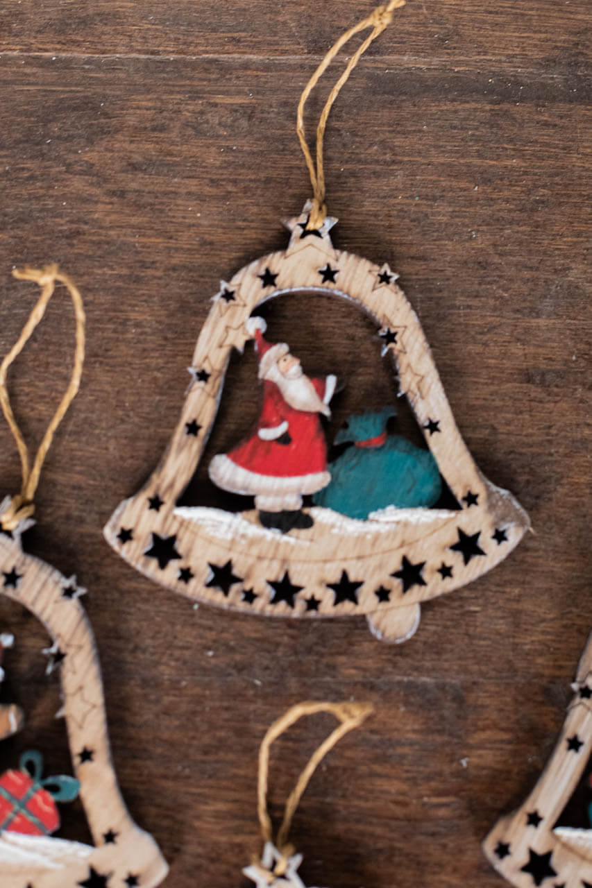 4" Plywood Bell Ornament