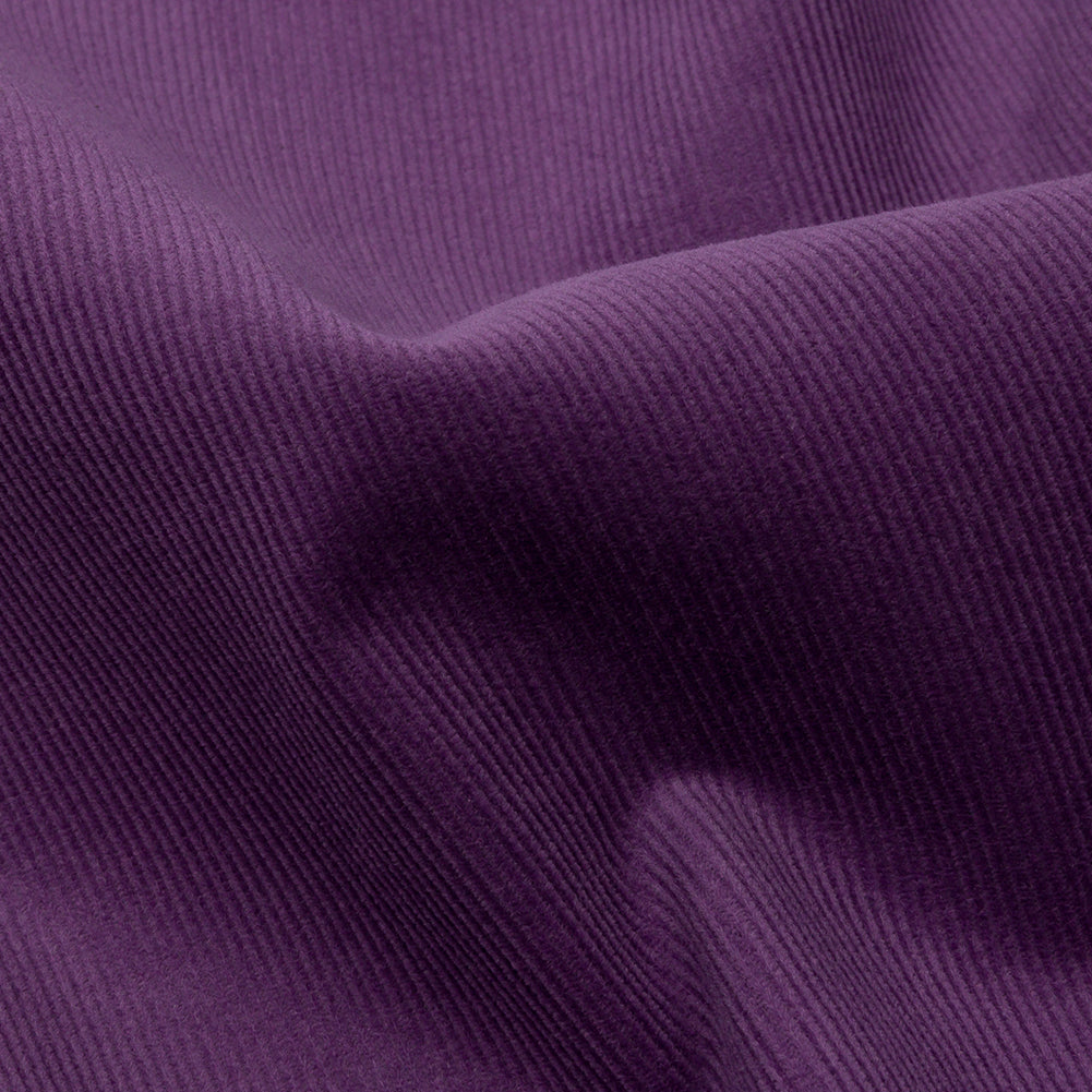 Featherwale Cotton Corduroy - Aubergine - Dawn Collection