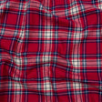 Red, White and Blue Plaid Cotton Flannel