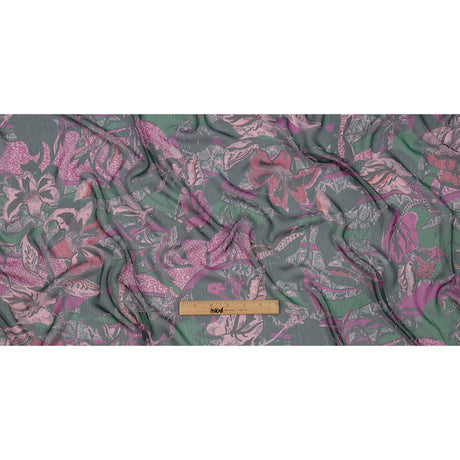 Mood Exclusive Jungle Jam Crinkled Polyester Chiffon