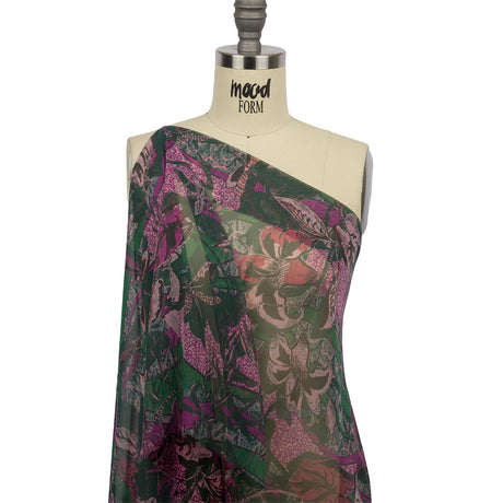Mood Exclusive Jungle Jam Crinkled Polyester Chiffon