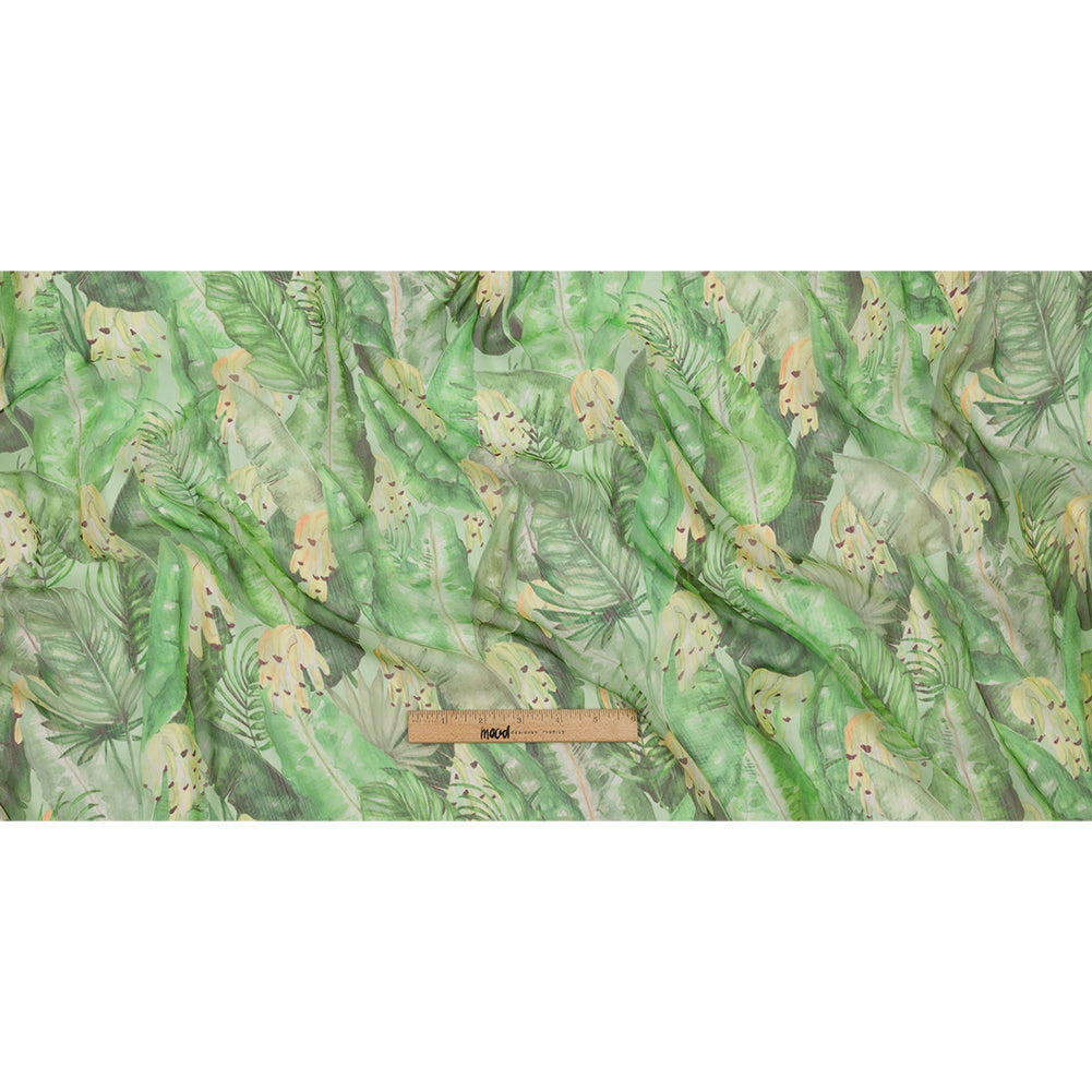 Mood Exclusive Banana Bonanza Crinkled Polyester Chiffon