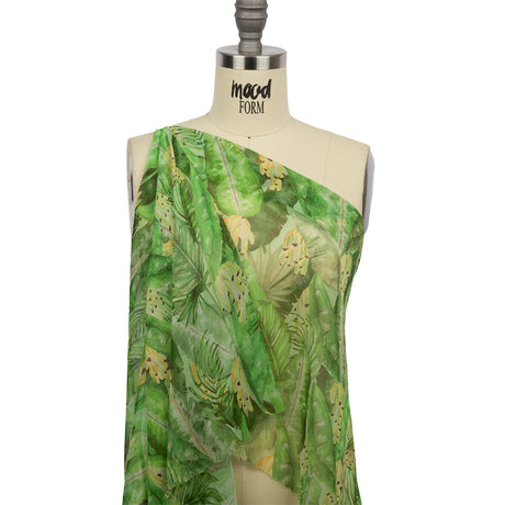 Mood Exclusive Banana Bonanza Crinkled Polyester Chiffon