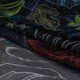 Mood Exclusive Blue Tunnel of Wonder Crinkled Polyester Chiffon