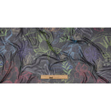 Mood Exclusive Blue Tunnel of Wonder Crinkled Polyester Chiffon