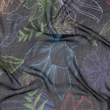 Mood Exclusive Blue Tunnel of Wonder Crinkled Polyester Chiffon