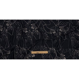 Polyester Crepe Print - Midnight Hands - Mood Exclusive Touch of Elegance