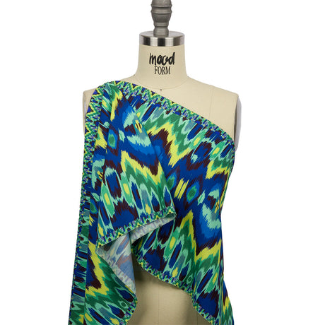 Mood Exclusive Peacock Parade Stretch Sustainable Rayon Batiste
