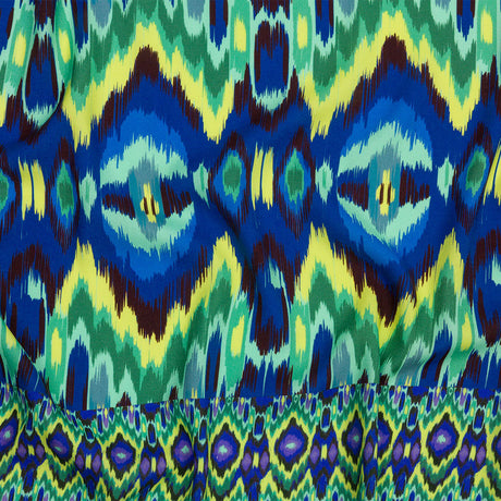 Mood Exclusive Peacock Parade Stretch Sustainable Rayon Batiste