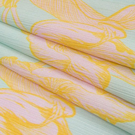 Mood Exclusive Nymphaea Crinkled Polyester Charmeuse