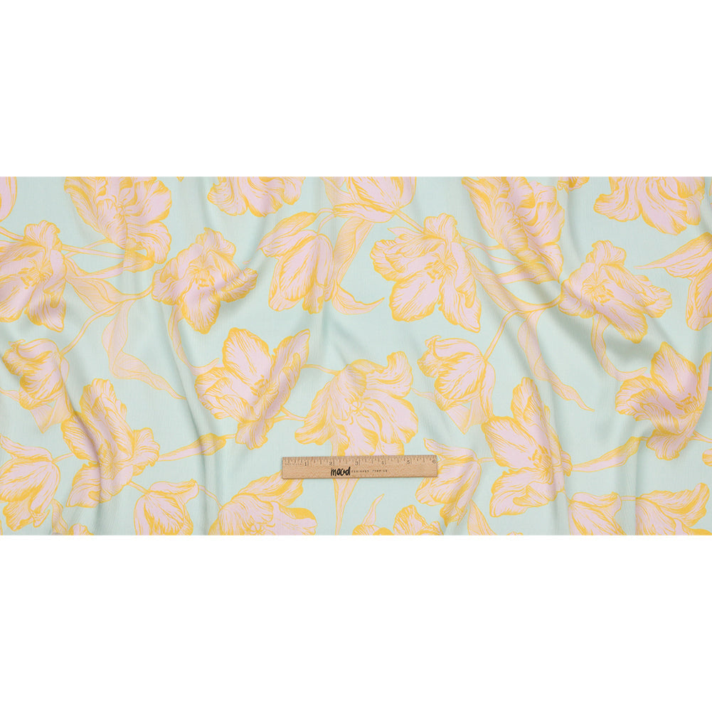 Mood Exclusive Nymphaea Crinkled Polyester Charmeuse