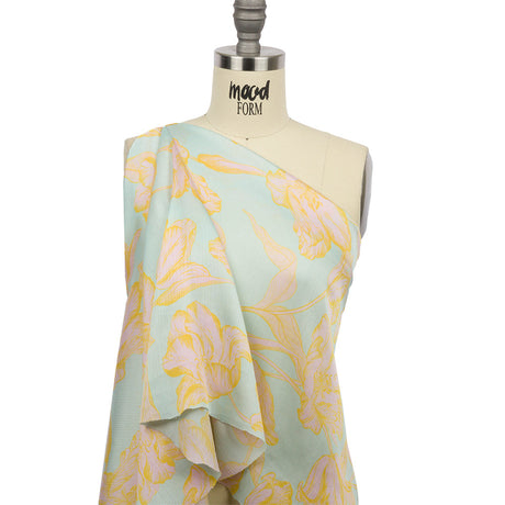 Mood Exclusive Nymphaea Crinkled Polyester Charmeuse