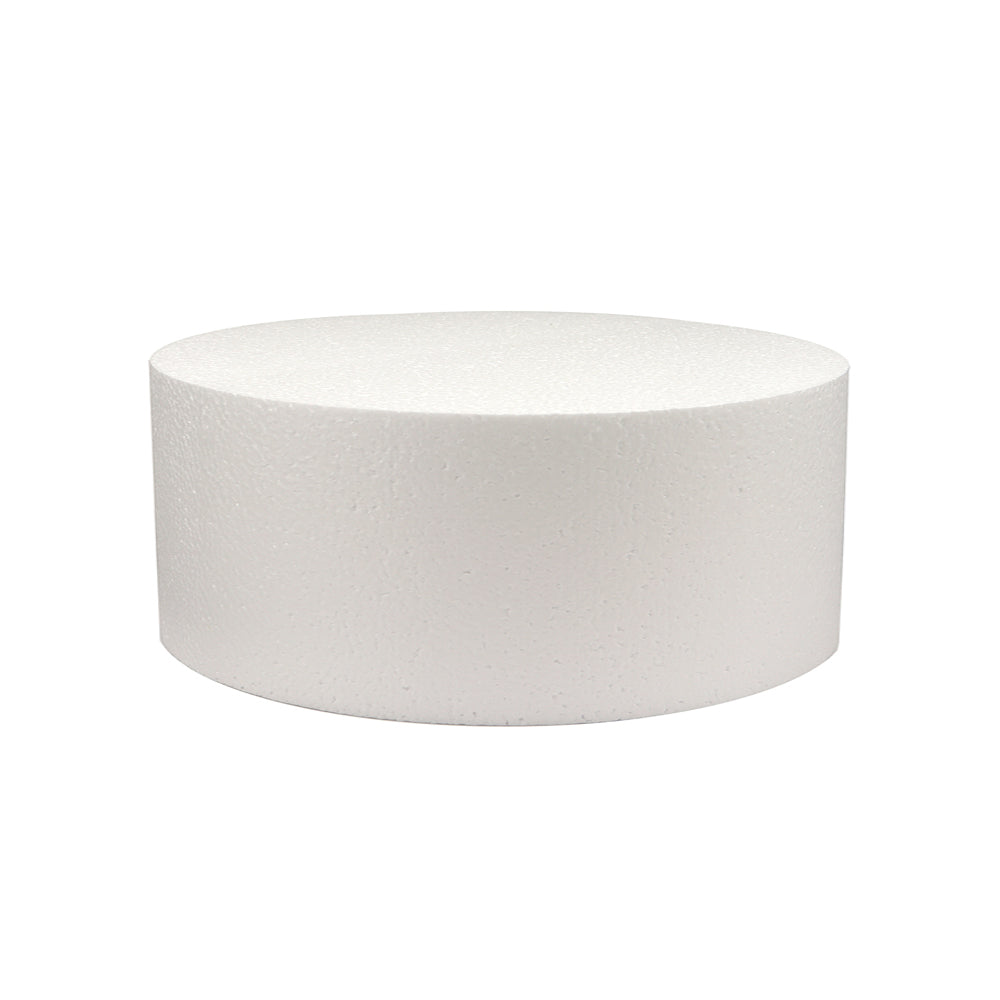O'Creme Round Polystyrene Cake Dummy, 10" Diameter x 5" High