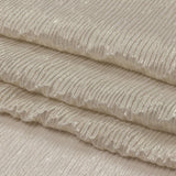 Polyester Chiffon Plisse with All-Over Foil - Greige and Gold - Honey Collection