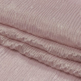 Polyester Chiffon Plisse with All-Over Foil - Pink and Gold - Honey Collection