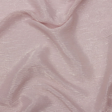 Polyester Chiffon Plisse with All-Over Foil - Pink and Gold - Honey Collection