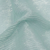Polyester Chiffon Plisse with All-Over Foil - Baby Blue and Gold - Honey Collection