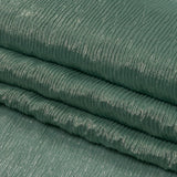 Polyester Chiffon Plisse with All-Over Foil - Green and Gold - Honey Collection