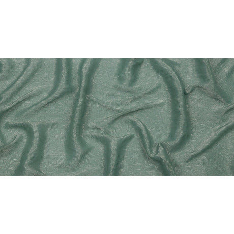 Polyester Chiffon Plisse with All-Over Foil - Green and Gold - Honey Collection