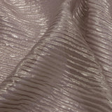 Polyester Chiffon Plisse with All-Over Foil - Taupe and Gold - Honey Collection