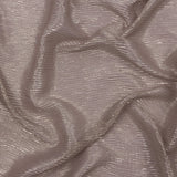 Polyester Chiffon Plisse with All-Over Foil - Taupe and Gold - Honey Collection