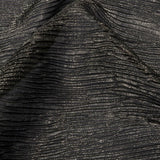 Polyester Chiffon Plisse with All-Over Foil - Black and Gold - Honey Collection