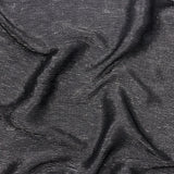 Polyester Chiffon Plisse with All-Over Foil - Black and Silver - Honey Collection