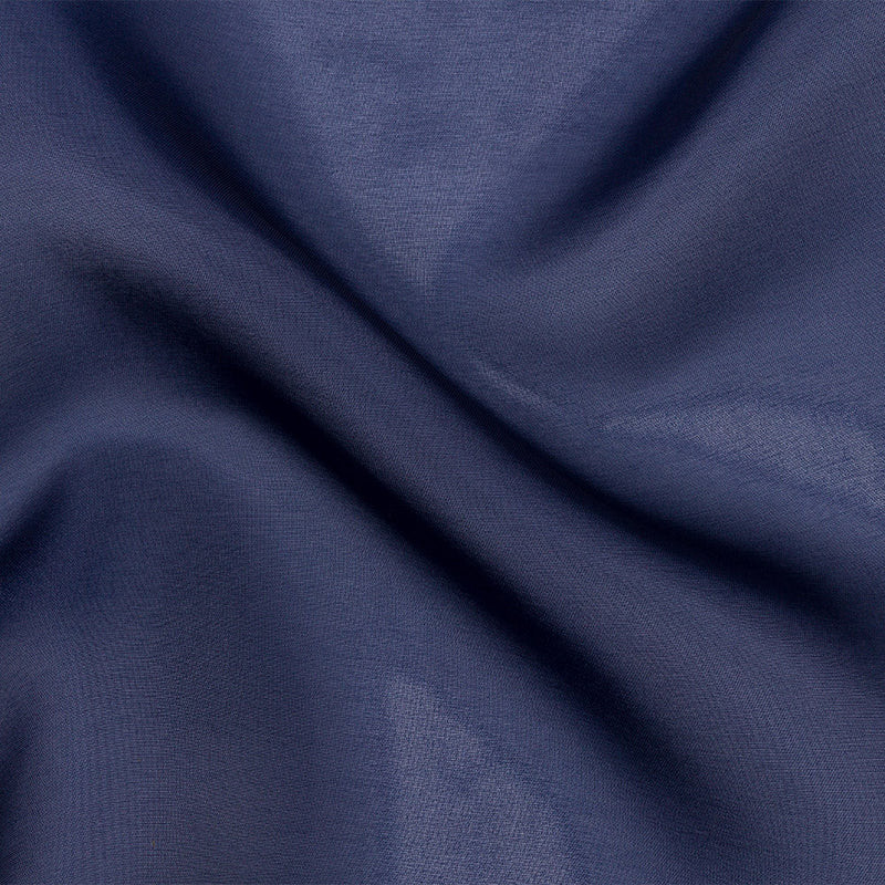 Polyester Twill Organdy - Shimmering Navy - Quinn Collection