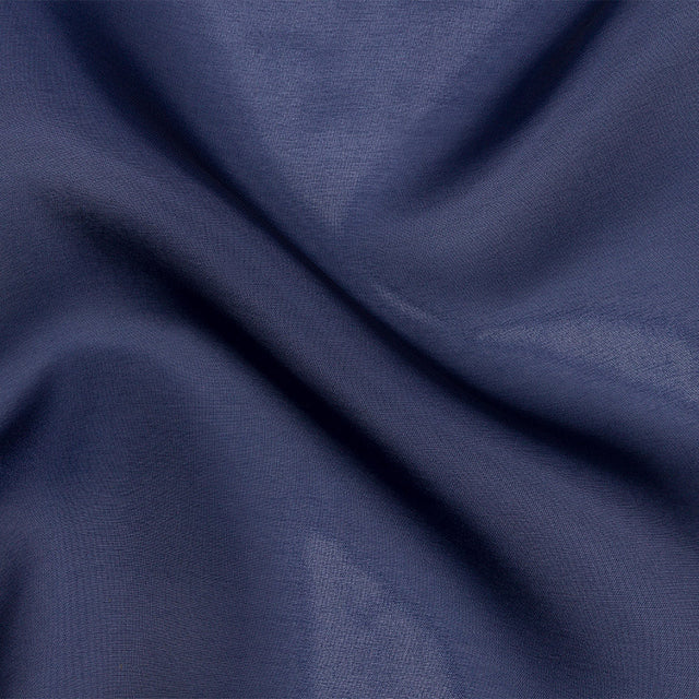 Polyester Twill Organdy - Shimmering Navy - Quinn Collection